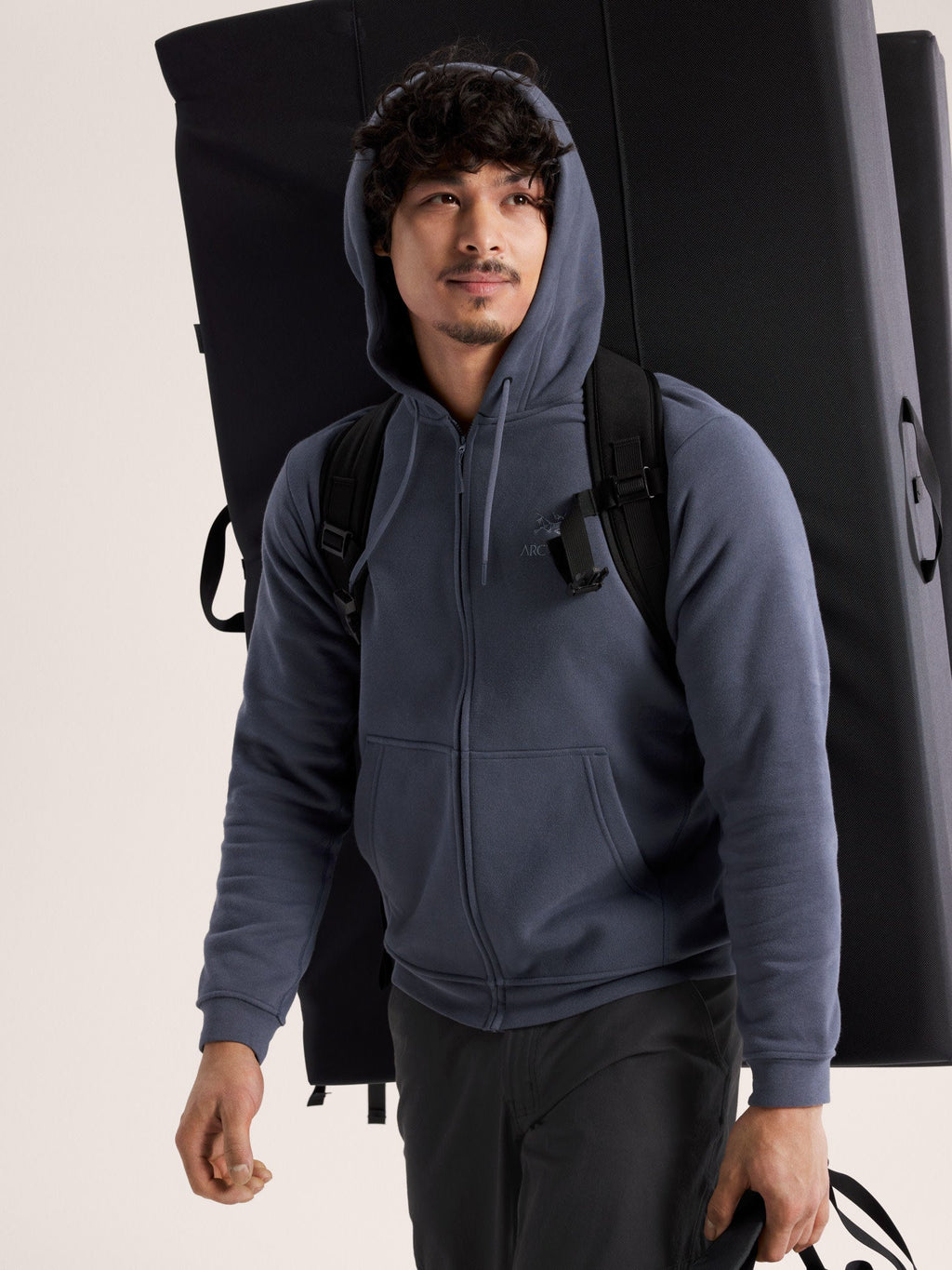 Emblem Fleece Full Zip Hoody Men's