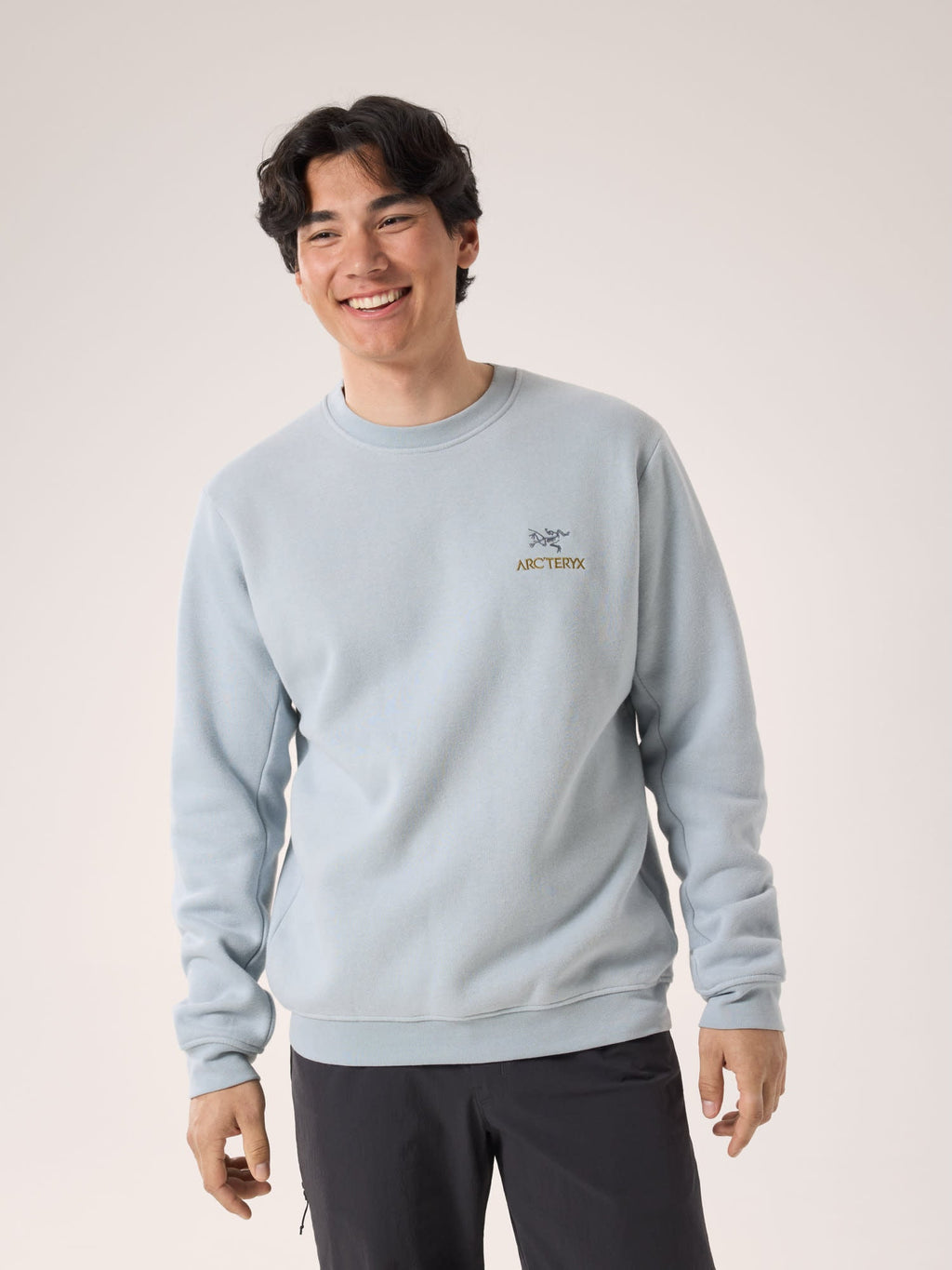 Emblem Fleece Crew Neck Pullover Men's