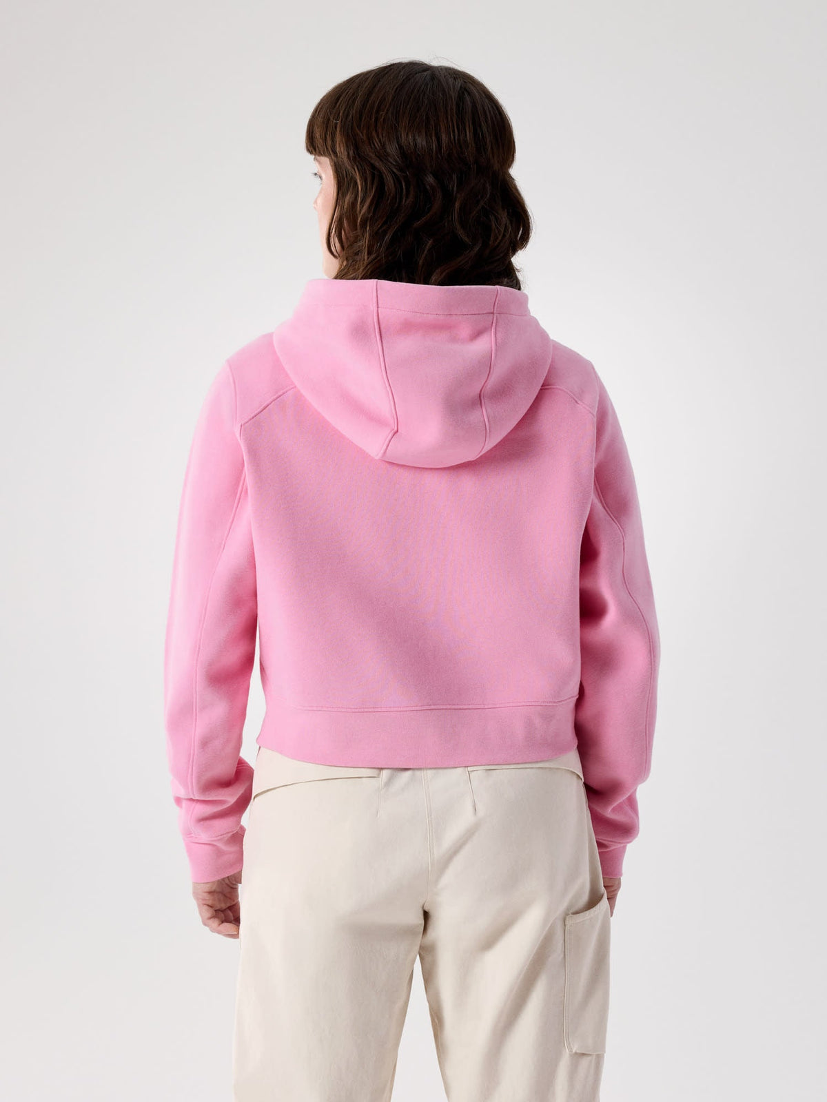 Emblem Fleece Full Zip Crop Hoody Women's