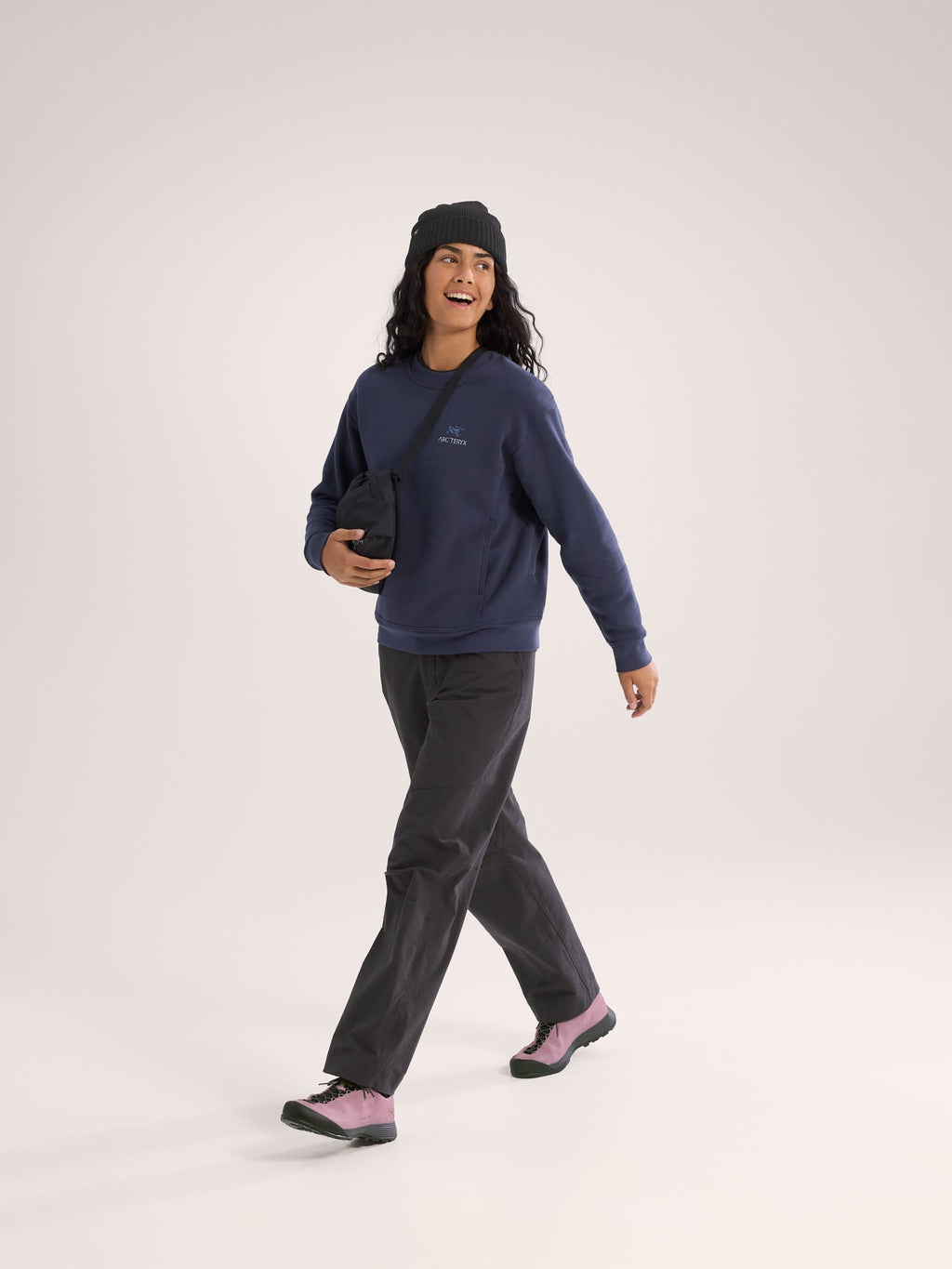 Emblem Fleece Crew Neck Pullover Women's